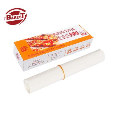 China Barbecue Baking Paper Bakest Factory Wholesale 20*30cm/24*42cm White Greaseproof Grill Paper Rolls Paper for sale