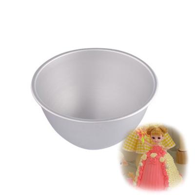 China Bakest Viable Hot Selling Semicircular Mold Skirt Dress Chiffon Baking Doll Around Cake Aluminum Mold for sale