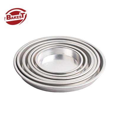 China Bakest Pizza Tray Shallow Deep Dish Oven Round Aluminum Pizza Pan Aluminum Baking Tray Bakeware Set for sale