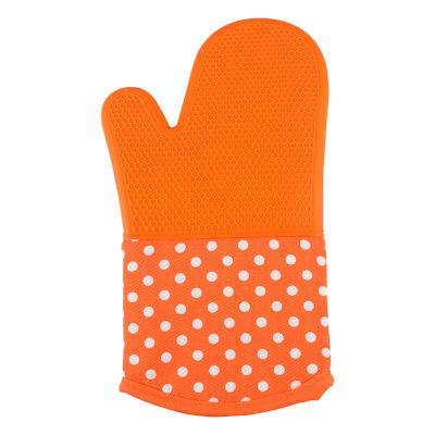 China Traditional Finger Glove Microwave Non Slip Gripper Pot Holder Silicone Rubber Oven Gloves Protective Sleeve for sale