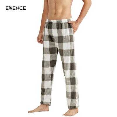 China Manufacturers Pajamas Mens Buffalo Plaid Print Flannel Pajama Pants Sleepwear Thermal Pajamas for sale