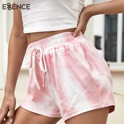 China Breathable Knit Sleepwear Short Shorts Base Tie Dye Cotton Women Fashionable Pajama Shorts for sale