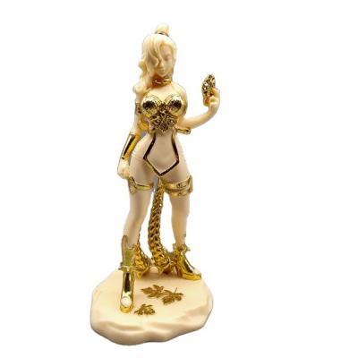 China China Natural Fruit Ivory Craft Home Decor Office Car Accessories Cartoon Beauty Girl Folk Spirit Gift for sale