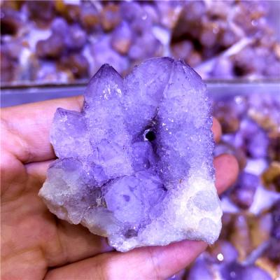 China China Raw Amethyst Cactus Cluster Pink And Purple Crystal Cactus Crystal Cluster For Decoration for sale