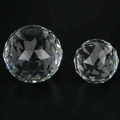 China China Cut Crystal Sphere Prisms Glass Ball Faceted Staring Suncatcher Crafts for sale