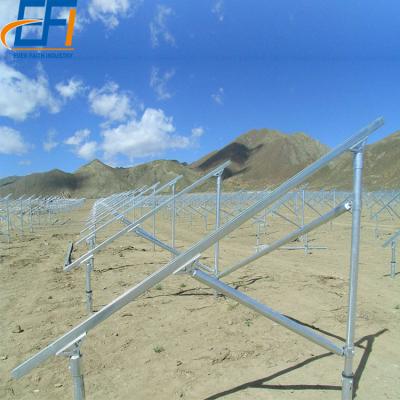 China Quick Installation 20 KW Solar Ground Mounted Ground Anchor Bolt Screw Module Solar Support Structure For Ground Mounted for sale