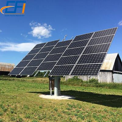 China Double Axle Solar Mounting Bracket Solar Panel Support Solar Pole Structure Double Axle Tilted Solar Tracking Bracket for sale