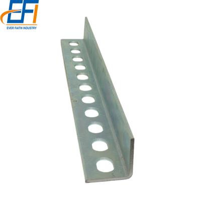 China Building Construction Manufactured Main Product Lines Double Slotted Galvanized Angle Steel for sale