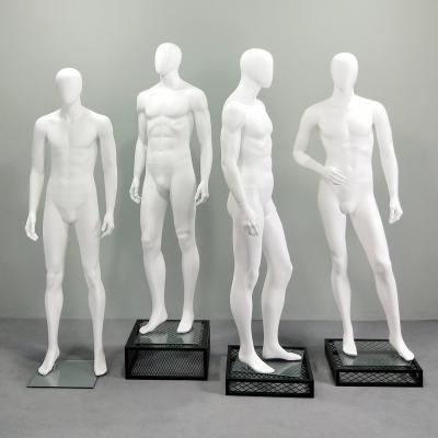 China Other White Full Body FRP Male Mannequin For Man Dress for sale