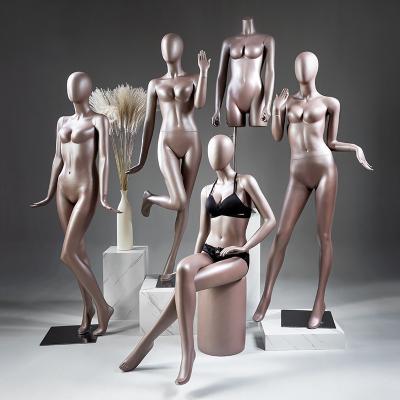 China Other Color High Quality Bronze Female Fiberglass Full Body Mannequin for sale