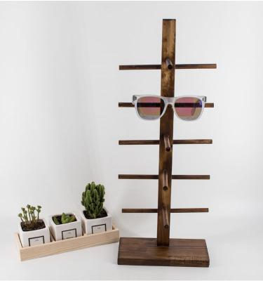 China Others Luxury Wooden Sunglasses Stand Rack Display Stands for sale