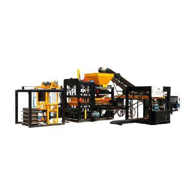 China Hotels QT4-18 full complete automatic cement standard bricks production line, hydraulic concrete block machine for sale