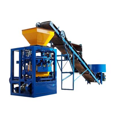 China Garment Shops QT4-24 automatic cement concrete hollow block making machine manufacture in China for sale