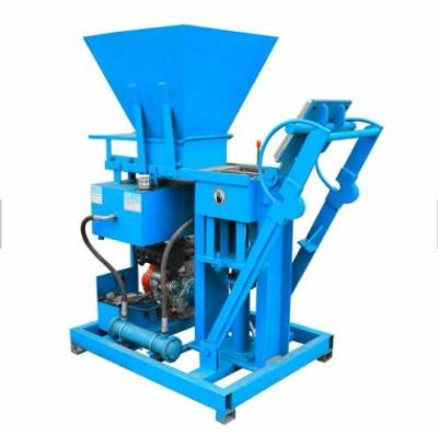 China Hotels QT2-25 Small clay diesel power interlocking brick making machine cement block maker machinery for sale