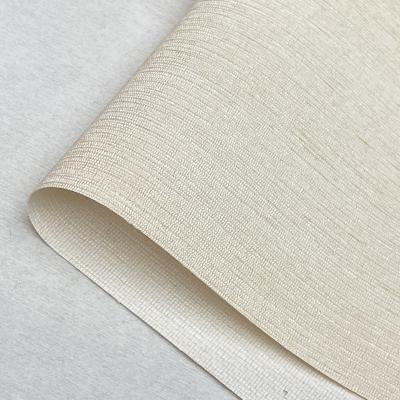 China Plain Modern Simple Vinyl Wallpaper Textile Design Hotel Room Waterproof Fabric Backed Bar Wallpaper for sale