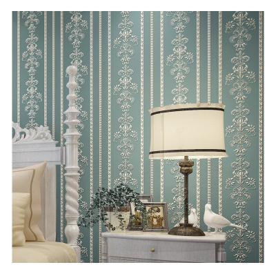 China European vertical living room 3D bedroom wallpaper interior decoration peeling wallpaper modern simplicity style wallpaper for sale