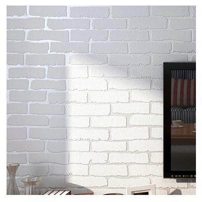 China Modern Simple White Brick Wallpaper Living Room Bedroom 3D Home Decor Self Adhesive Brick Wallpaper Anti for sale