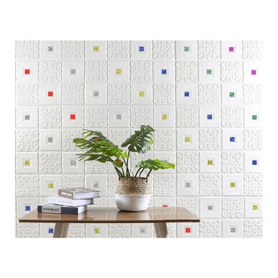 China 3D wall sticker panel waterproof modern wallpaper self-adhesive and moisture-proof anti-collision decorative wall sticker for sale