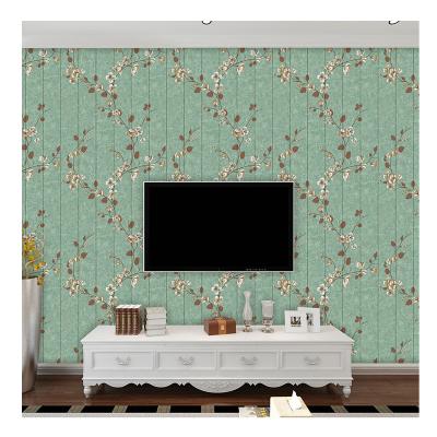 China American Style 3D Wall Cotton Foam Board Self Adhesive Wallpaper Waterproof Home Furnishing Decorative American Living Room for sale