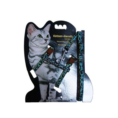 China Pretty DETACHED Wholesale Custom Safe Cat Harness Leash Set Cat Leash With Harness Cat Products for sale