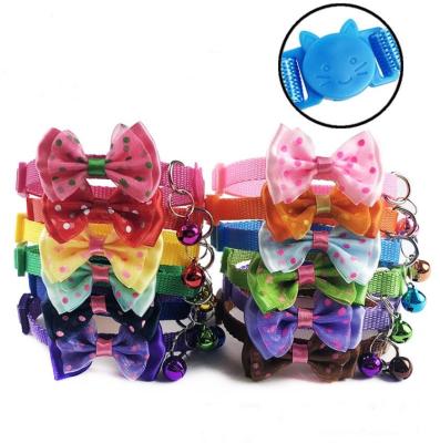 China Detachable Cat Safety Bow Tie Cat Accessories Cat Detachable Collar Products Cat Collars for sale