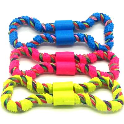 China Durable Same Viable Non-Toxic TPR Dog Rope Toys For Dog Training Playing Toys In Home Outdoor Pet Products for sale