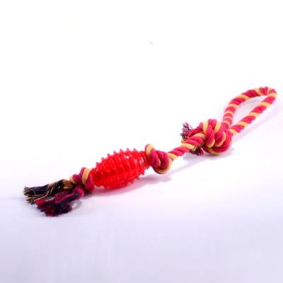 China China Hot Sales Sustainable TPR Cotton Rope Dog Toys With Durable Design Eco Dog Chew Toy for sale