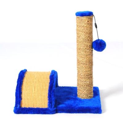 China Sustainable Application Toy Natural Cat Sisal Cat Tree Furniture Cat Scratching Post Tree for sale