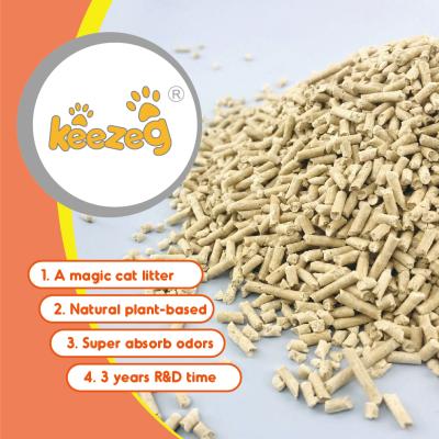 China Sustainable Natural Deodorize Absorb Smell Cat Sand Fast Clumping Fresh Bamboo Cat Litter for sale