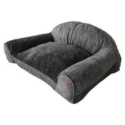 China Sustainable Intensive Support Filling High Quality Pet Sofa Dog Bed For Dog Durable Bedding Products (KB1072) for sale