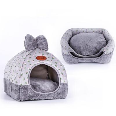 China Lovely Viable Mongolian Yurt Dog Cat House For Small Medium Puppy Cat Pet Bed Products for sale