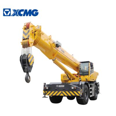 China TRUCK CRANE XCMG RT55E mobile crane 55 ton rough terrain hydraulic crane for sale for sale