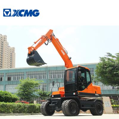 China Construction worksÂ   XCMG Official 9 Ton Wheel Excavator With Digger Bucket And Multiple Attachments for sale