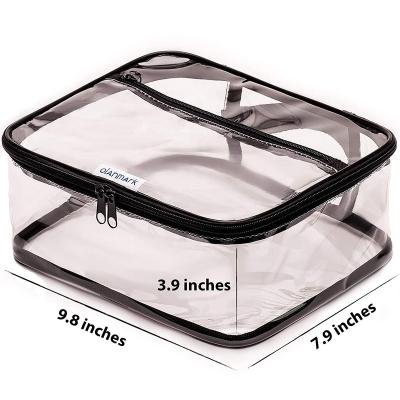 China Fashion Travel PVC Makeup Case Toiletry Bags Portable Hanging Cosmetic Organizer Pouch Large Capacity for sale