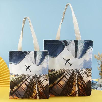 China Custom Logo Eco Friendly Material Shoulder Bag Cotton Shopping Bag For Shipping for sale