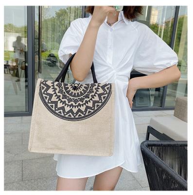 China Eco-Friendly Designer Fashion Shopping Paper Bag Women Handbags Ladies Hemp Eco-friendly Custom Bag With Logo for sale