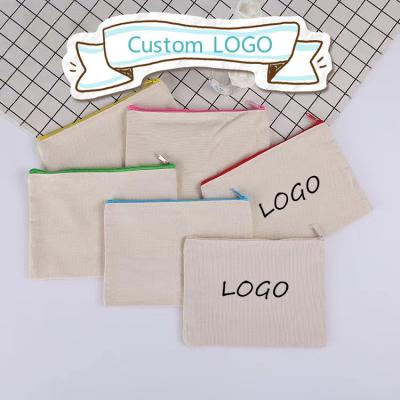 China High Quality Manufacturer Best Selling Custom Canvas Pencil Pouch Stationery Filter Reliable Cosmetic Case for sale