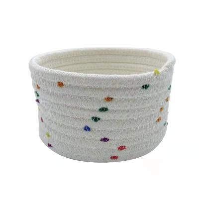 China Sustainable Home Durable Home Storage Bin Bin Basket Naturalcotton Storage Organizer Small Storage Basket for sale