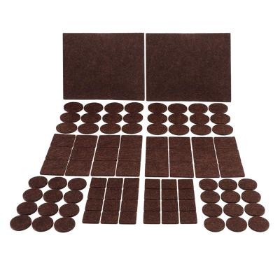 China Non Slip Eco - Friendly Furniture Pads Self Adhesive Square Round Rubber Pads Wood Floor Protector Furniture Felt Pads For Furniture for sale