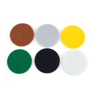 China Anti-Static Craft Felt Wool Hoops Backing Non Woven Patches Around Felt Pads For Decoration for sale