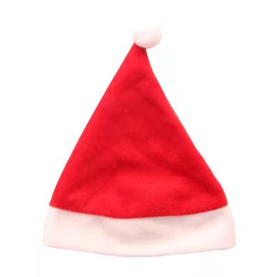 China Christamas Decoration Xmas Holiday Christmas Santa Claus Hat For Apple Decor Candy Top Sprinkler Bag for sale