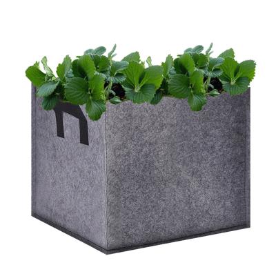 China Hot Selling Square Permeability Plant Growth Good Quality Environmental Friendly And Strong Fabric Grow Bag For Sale for sale