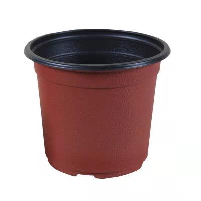 China Modern Round Lightweight Seedlings Pots Flower Plastic Plant Container Plants Nursery Pot With Washable Gardening for sale