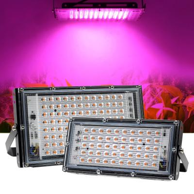 China Standard LED Grow Light AC220V 50W 100W LED Full Spectrum Phyto Lamp Greenhouse Hydroponic Plant Growth Lighting for sale