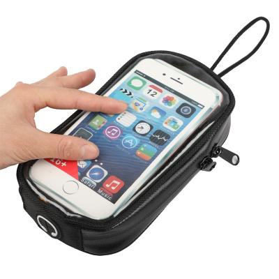 China Waterproof Black Motorcycle Gas Tank Mobile Phone Case Magnetic Clear Mount With Waterproof Zipper for sale