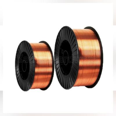 China Copper Coated 0.8mm 1.2mm Factory Price Hot Sale CO2 Mag Er 70s-6 Welding MIG Wire Roll for sale