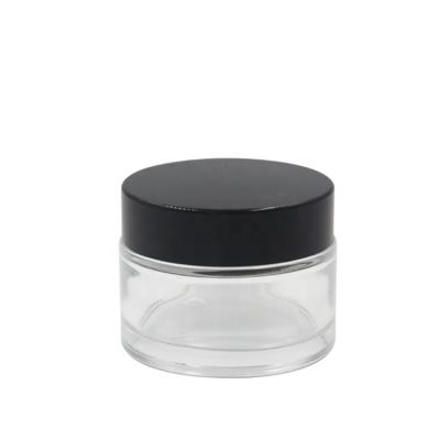 China 5g 10g 20g 30g 50g 100g clear glass jars for storing essential oils Beauty Products, Cream, Exfoliating Scrub for sale