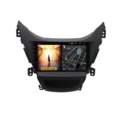 China GPS Car Android Player 2 Din With 9 Inch Touch Screen 1+16G Wifi BT FM Radio Reversing Camera For Hyundai Elantra 2011-2013 for sale