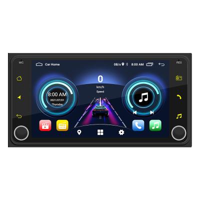 China Universal Hot Selling Android Car VCR GPS Navigation Wifi Mirror Link Radio 7 Inch 2.5D Screen Compatible With Toyota for sale