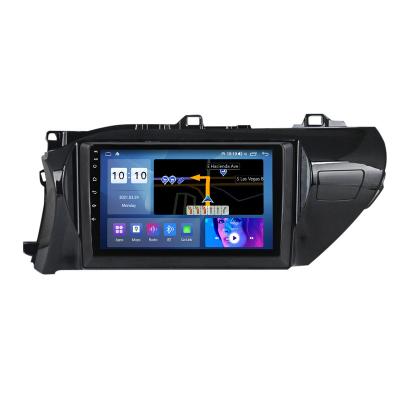 China Android GPS Car MP5 Player With BT WiFi Radio Car Player 9 Inch Screen GPS Radio RDS For Toyota Hilux 2015-2020 for sale